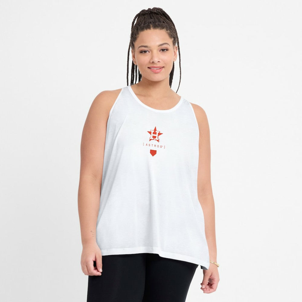 Houston Astros Nike Women's Open-Back Crisscross Dri-FIT Tank Top On Sale