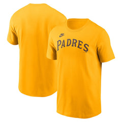 San Diego Padres Nike Cooperstown Collection Wordmark T-Shirt Clearance