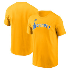 Seattle Mariners Nike Cooperstown Collection Wordmark T-Shirt Online
