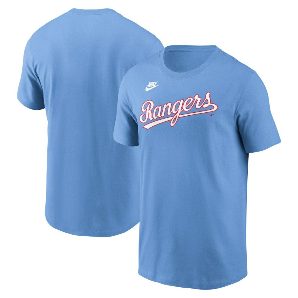 Texas Rangers Nike Cooperstown Collection Wordmark T-Shirt discount