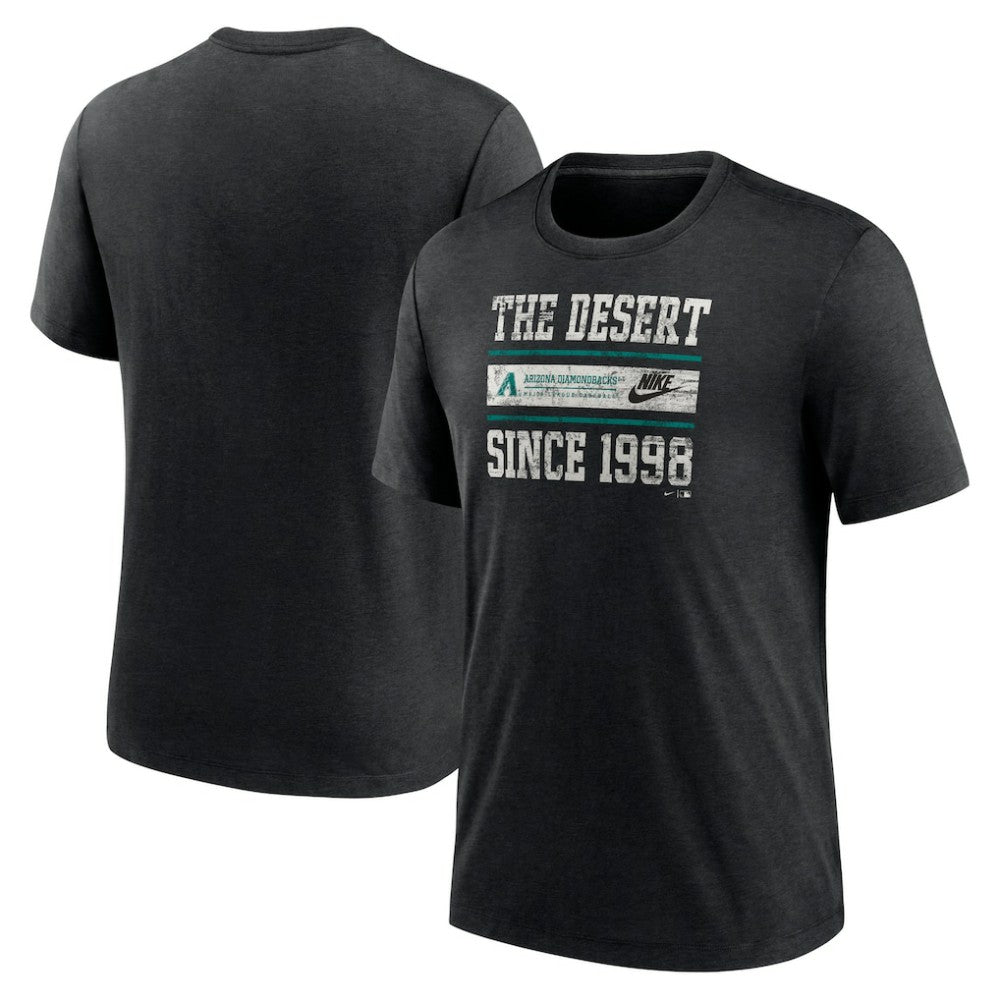 Arizona Diamondbacks Nike Cooperstown Collection Local Stack Tri-Blend T-Shirt On Sale
