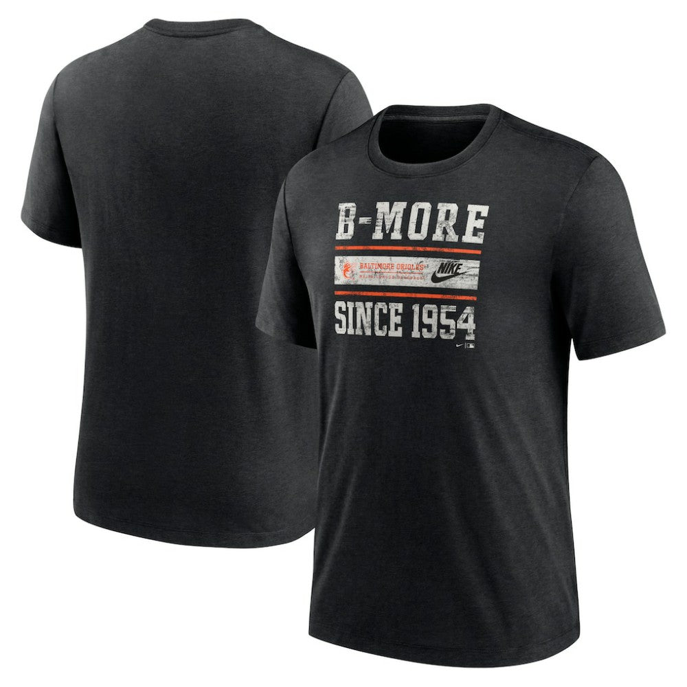 Baltimore Orioles Nike Cooperstown Collection Local Stack Tri-Blend T-Shirt Sale