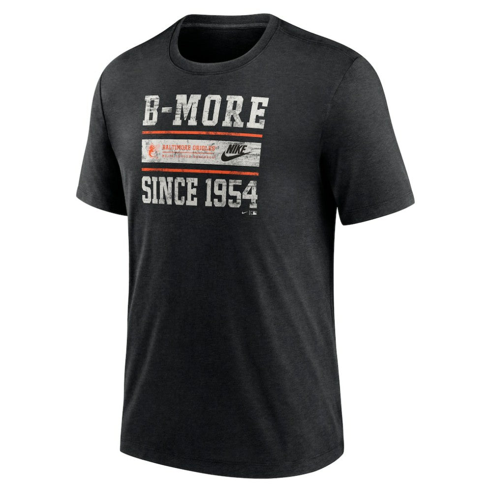 Baltimore Orioles Nike Cooperstown Collection Local Stack Tri-Blend T-Shirt Sale