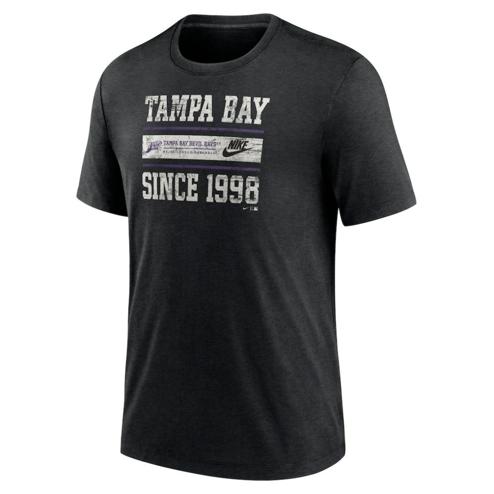 Tampa Bay Rays Nike Cooperstown Collection Local Stack Tri-Blend T-Shirt Sale