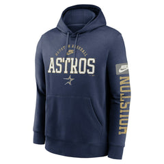 Houston Astros Nike Cooperstown Collection Splitter Club Fleece Pullover Hoodie for sale