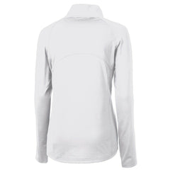 Philadelphia Eagles Cutter & Buck Women's Gridiron Classics Logo Adapt Eco Knit Stretch Recycled Half-Zip Pullover Top White - NFL