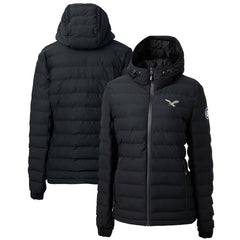 Philadelphia Eagles Cutter & Buck Women's Gridiron Classics Logo Mission Ridge Repreve Eco Insulated Full-Zip Puffer Jacket Black - NFL