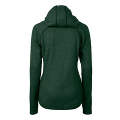 Philadelphia Eagles Cutter & Buck Women's Gridiron Classics Logo Mainsail Sweater-Knit Full-Zip Hoodie Green - NFL