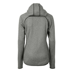 Philadelphia Eagles Cutter & Buck Women's Gridiron Classics Logo Mainsail Sweater-Knit Full-Zip Hoodie Heather Gray - NFL