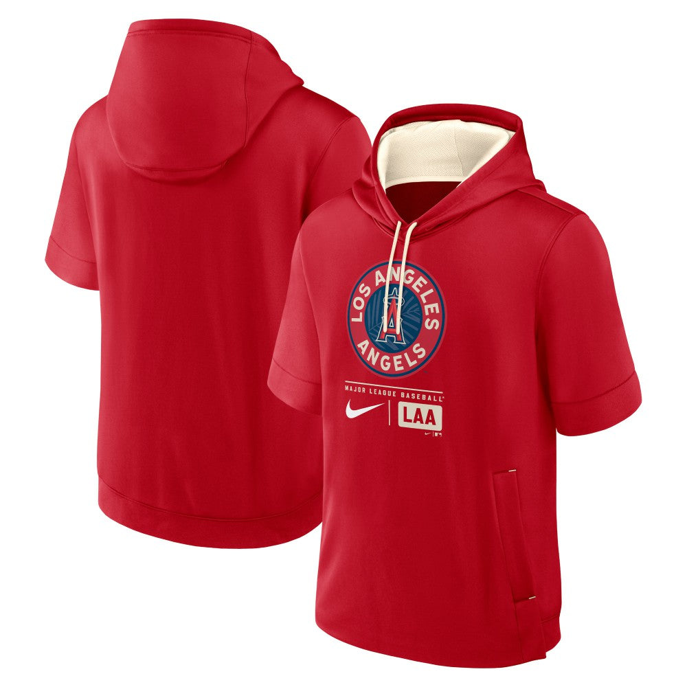 Los Angeles Angels Nike City Connect Color Block Short Sleeve Pullover Hoodie Lifestyle