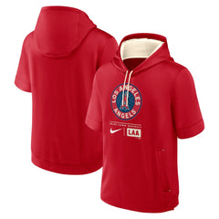 Los Angeles Angels Nike City Connect Color Block Short Sleeve Pullover Hoodie Lifestyle