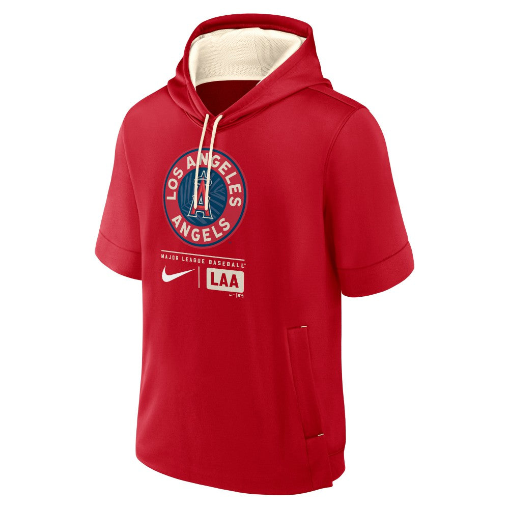 Los Angeles Angels Nike City Connect Color Block Short Sleeve Pullover Hoodie Lifestyle