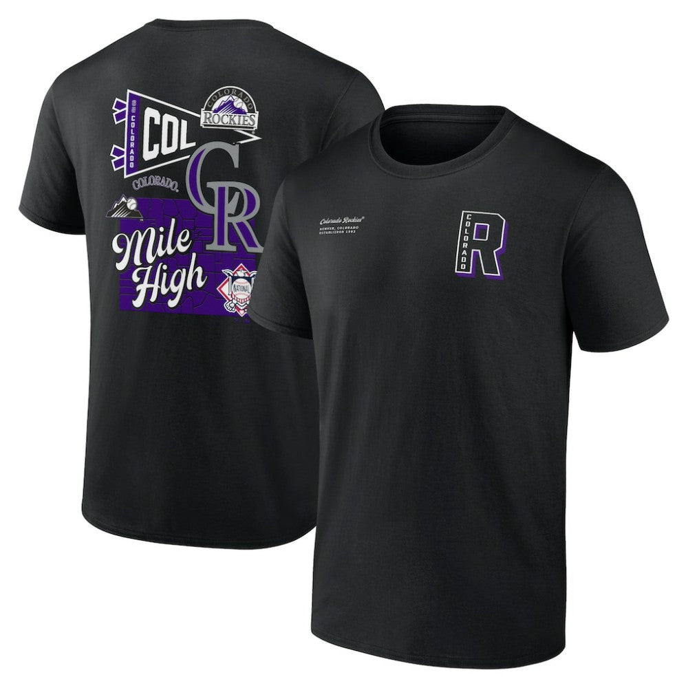 Colorado Rockies Fanatics Split Zone T-Shirt Sale