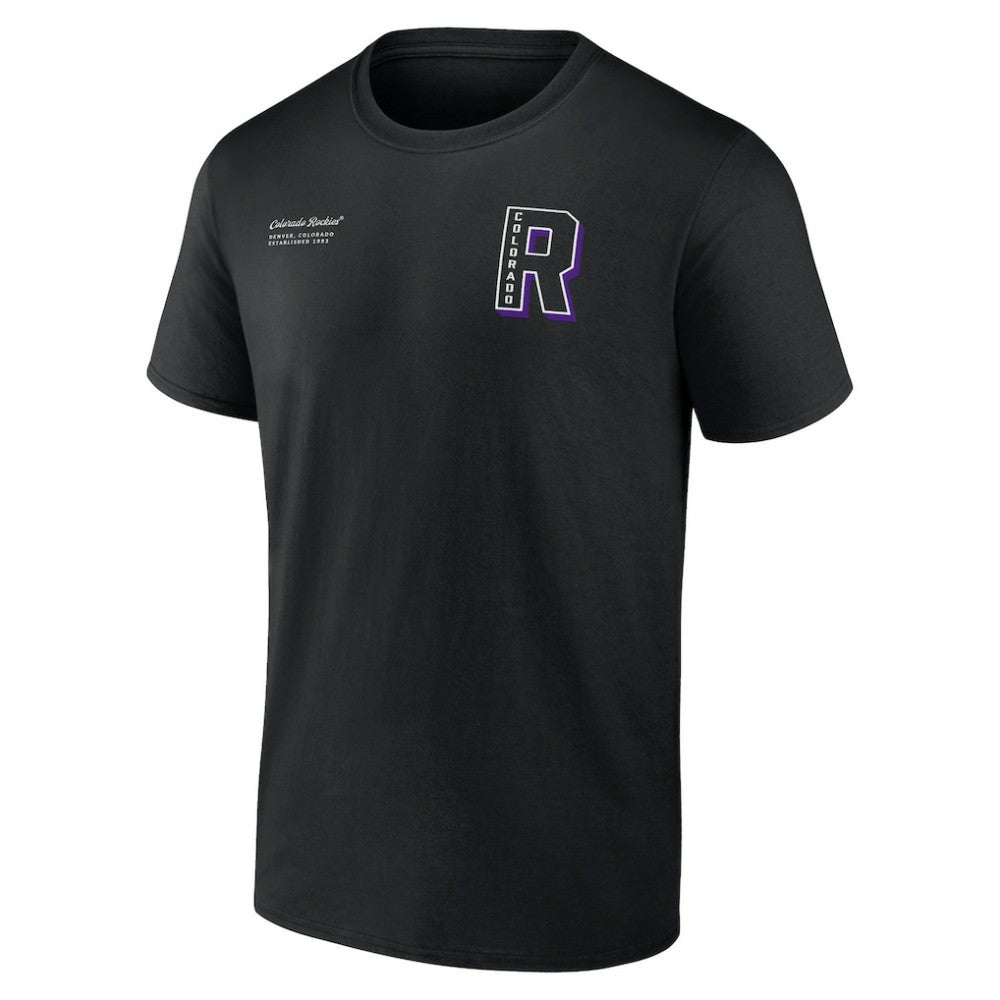 Colorado Rockies Fanatics Split Zone T-Shirt Sale