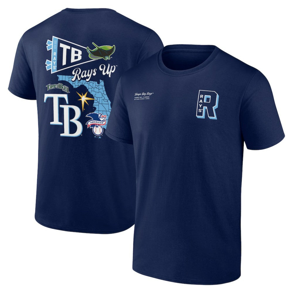 Tampa Bay Rays Fanatics Split Zone T-Shirt On Sale