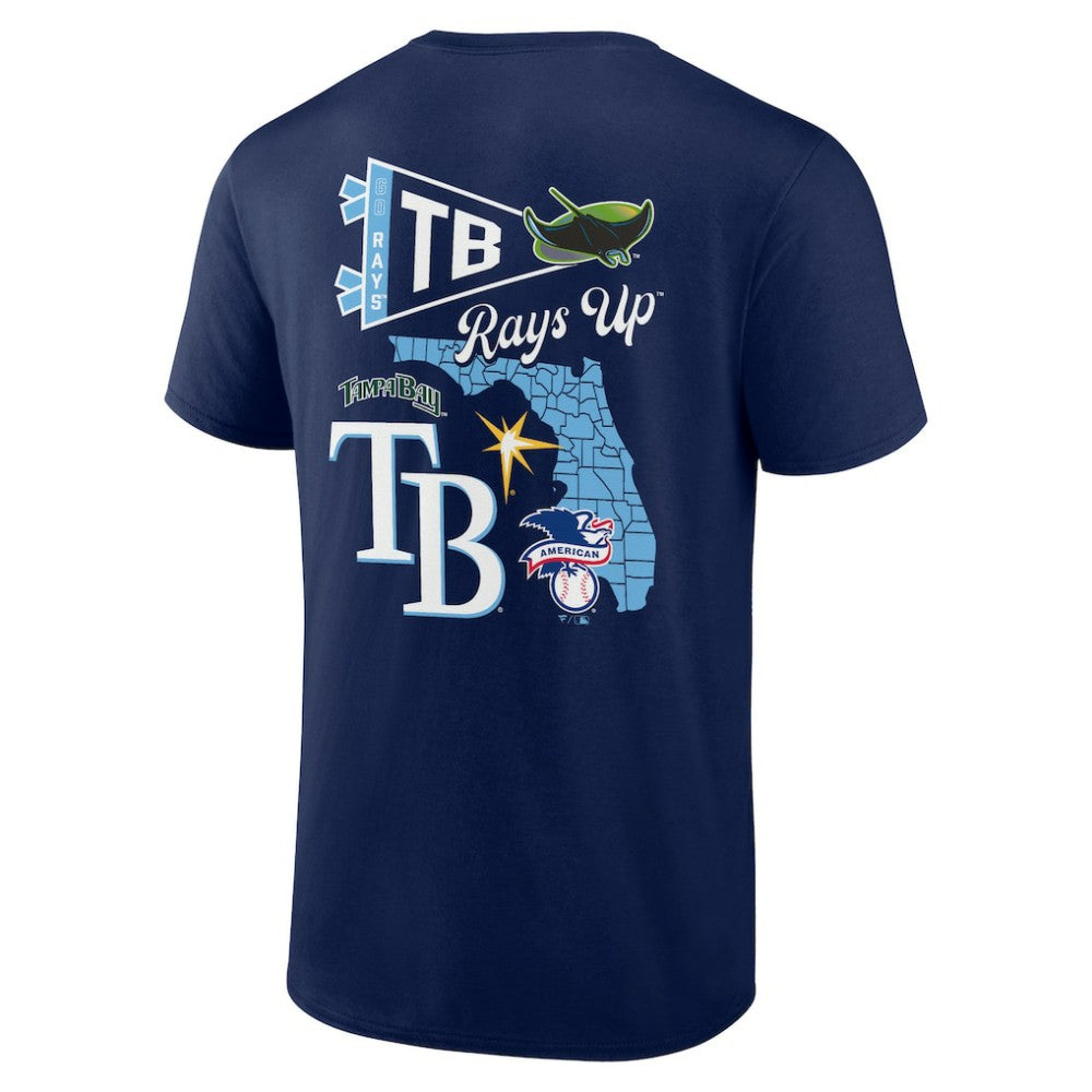 Tampa Bay Rays Fanatics Split Zone T-Shirt On Sale