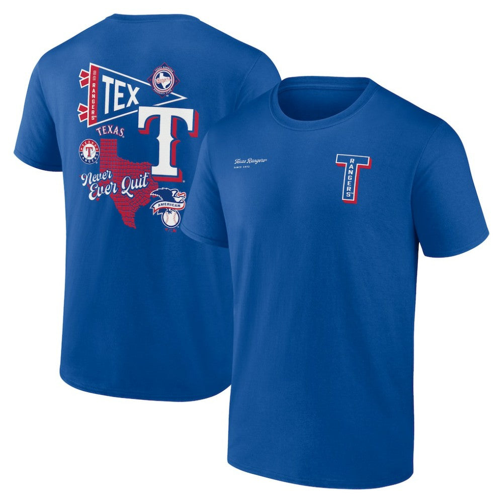 Texas Rangers Fanatics Split Zone T-Shirt Lifestyle