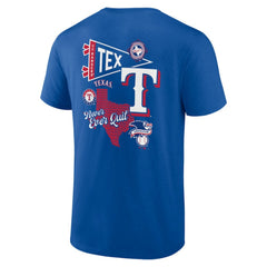 Texas Rangers Fanatics Split Zone T-Shirt Lifestyle