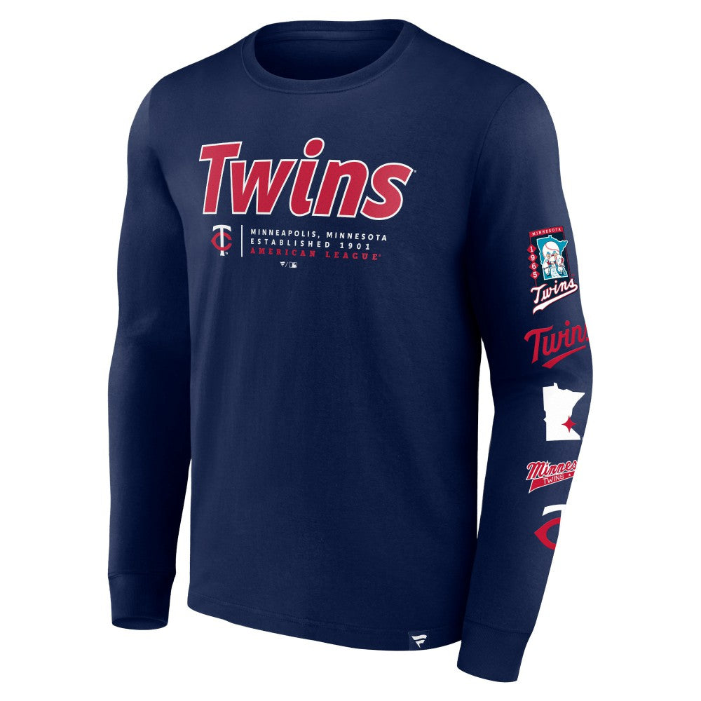 Minnesota Twins Fanatics Strike the Goal Long Sleeve T-Shirt Online