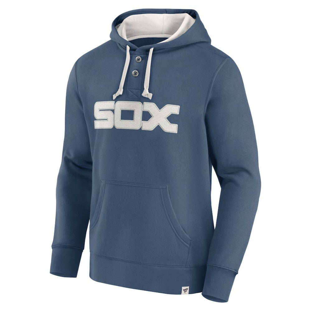 Fanatics Chicago White Sox Navy Plan for Adversity Henley Fleece Pullover Hoodie for sale