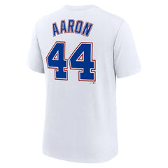 Hank Aaron Atlanta Braves Nike Cooperstown Collection Tri-Blend Name & Number T-Shirt for sale