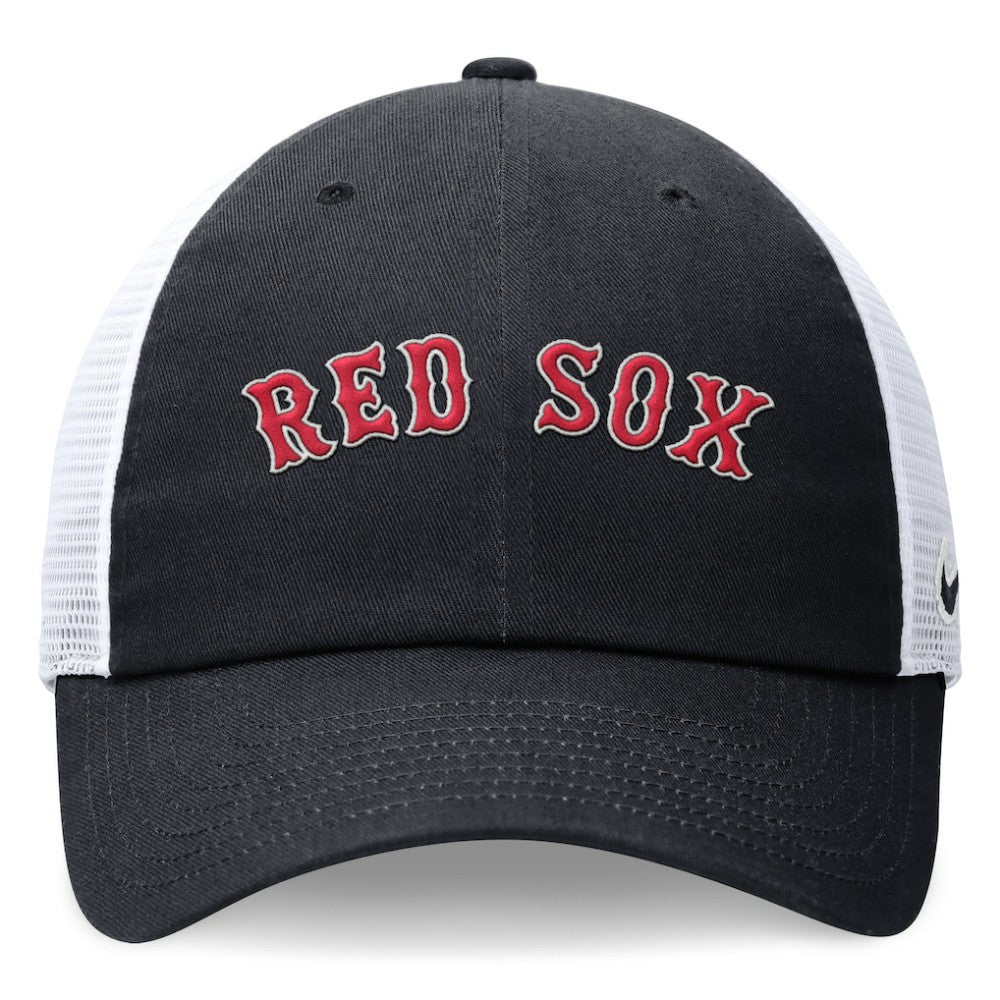 Boston Red Sox Nike Wordmark Adjustable Trucker Hat On Sale