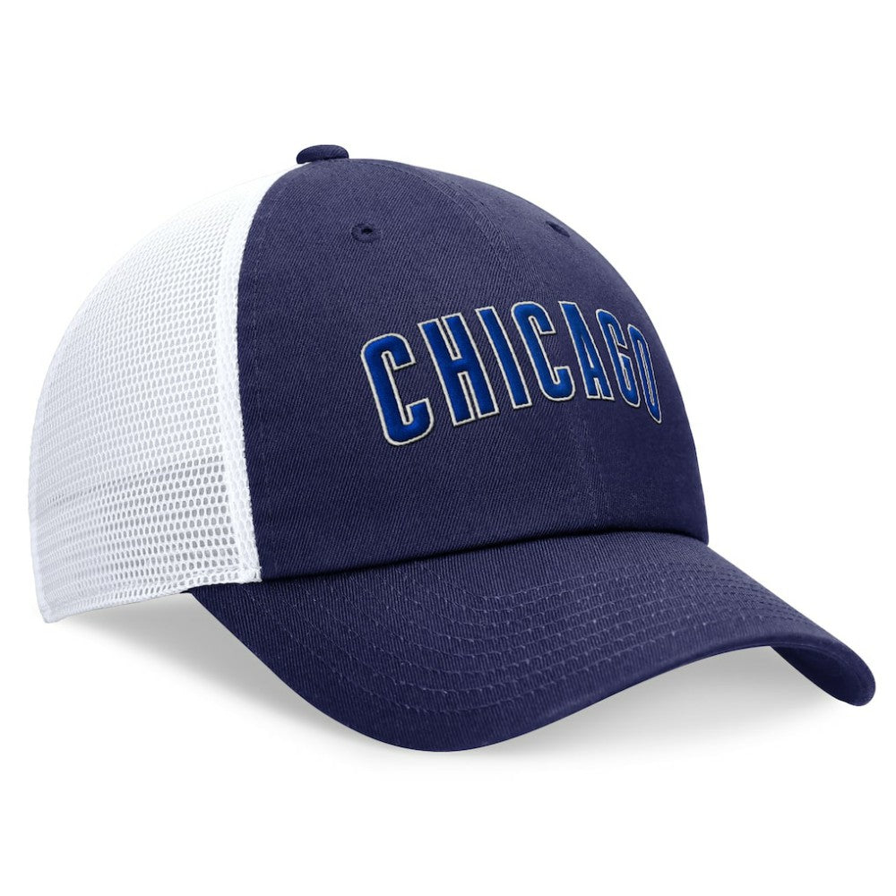 Chicago Cubs Nike Wordmark Adjustable Trucker Hat Sale