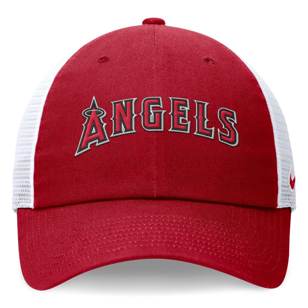 Los Angeles Angels Nike Wordmark Adjustable Trucker Hat Sale