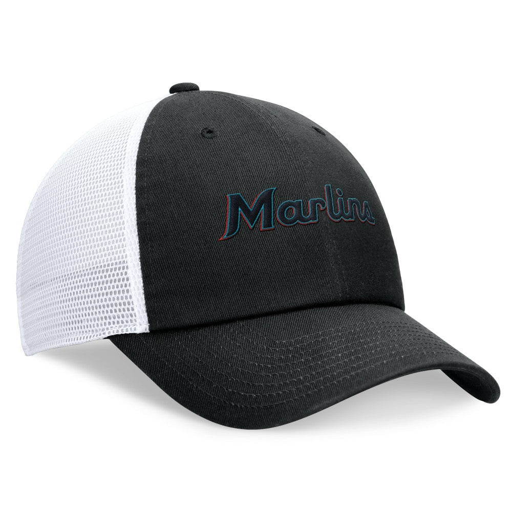 Miami Marlins Nike Wordmark Adjustable Trucker Hat Sale