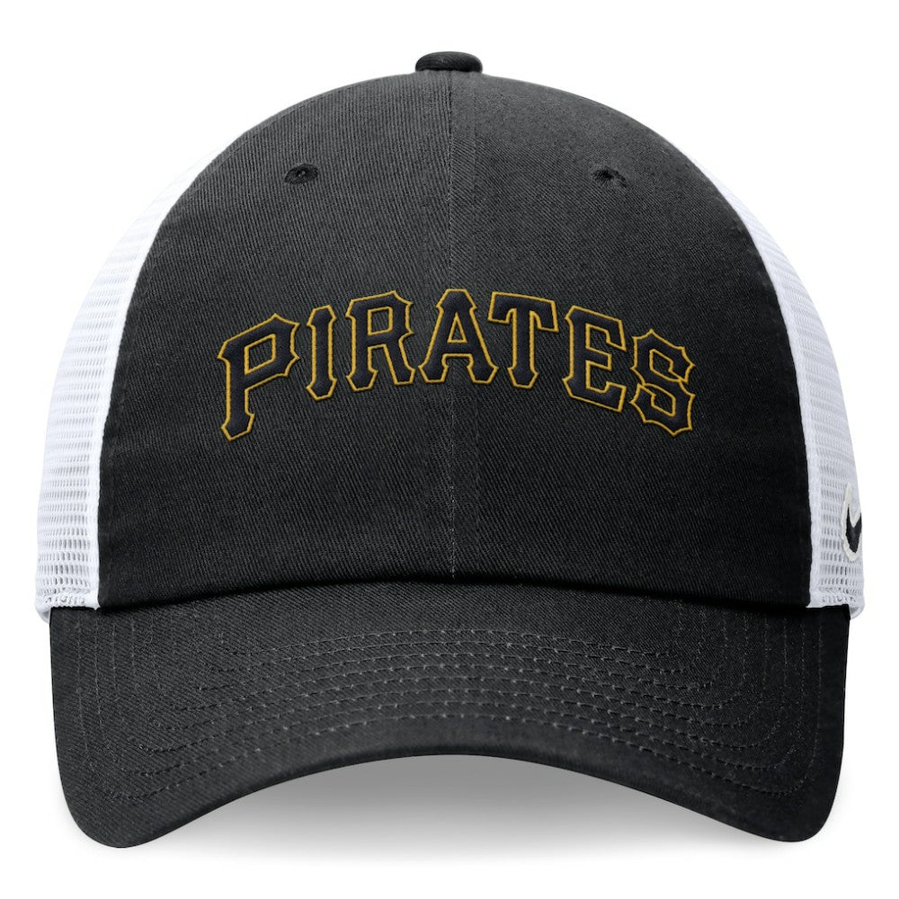 Pittsburgh Pirates Nike Wordmark Adjustable Trucker Hat Clearance