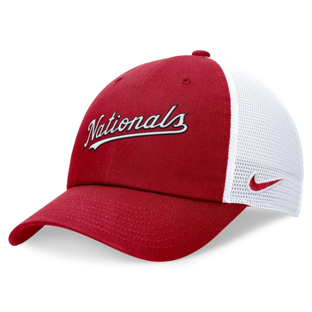 Washington Nationals Nike Wordmark Adjustable Trucker Hat Near Me