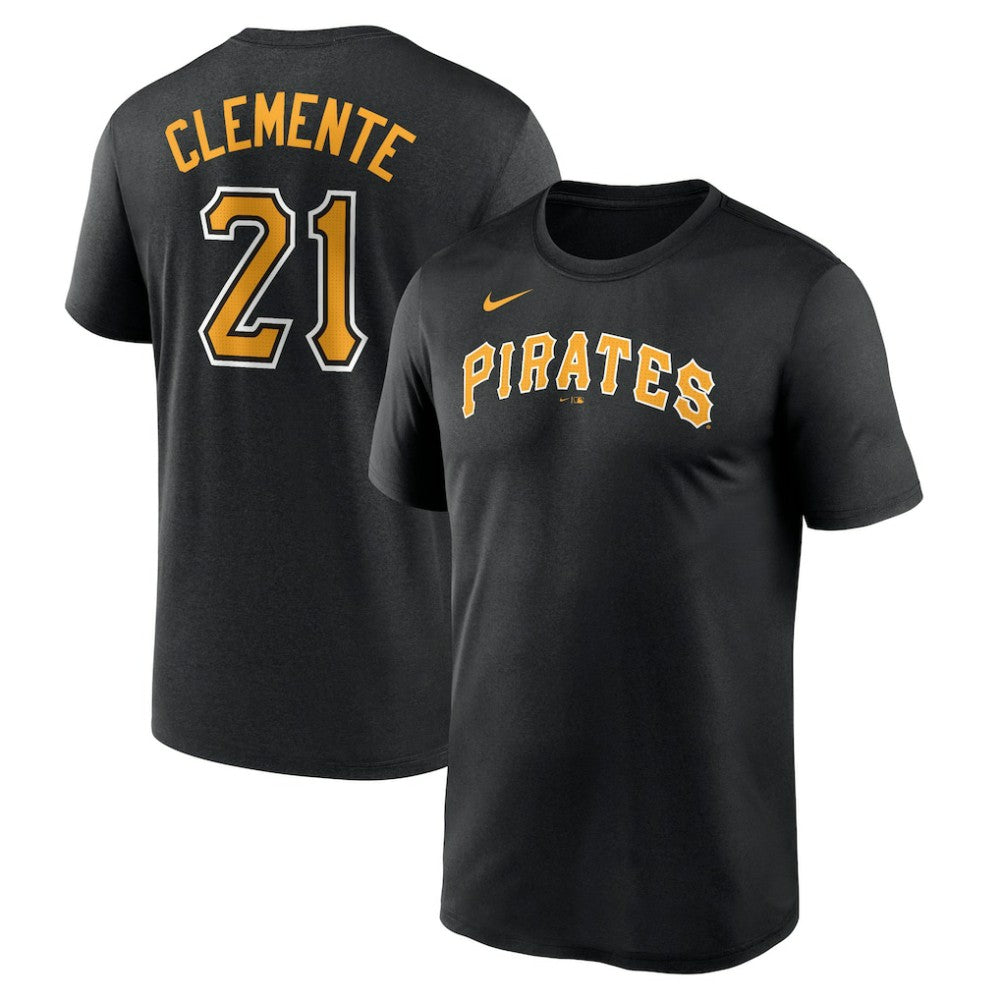 Roberto Clemente Pittsburgh Pirates Nike Legend Name & Number Performance T-Shirt Clearance
