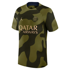 Jordan Paris Saint-Germain Jordan Brand 2023/24 Academy Pro Pre-Match Top - Olive