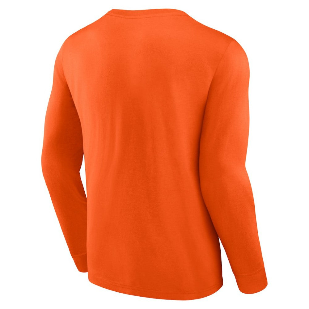 Philadelphia Flyers - Fanatics Strike the Goal Long Sleeve T-Shirt Orange