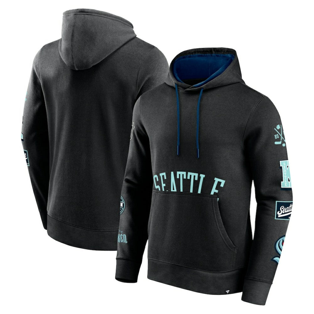 Seattle Kraken Fanatics Wild Winner Pullover Hoodie Black