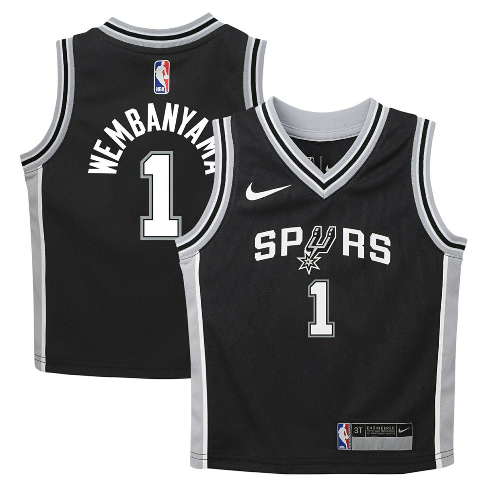 Nike - Victor Wembanyama San Antonio Spurs Preschool Swingman Player Jersey - Icon Edition - Black