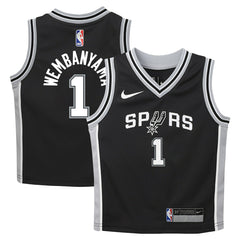 Nike - Victor Wembanyama San Antonio Spurs Preschool Swingman Player Jersey - Icon Edition - Black