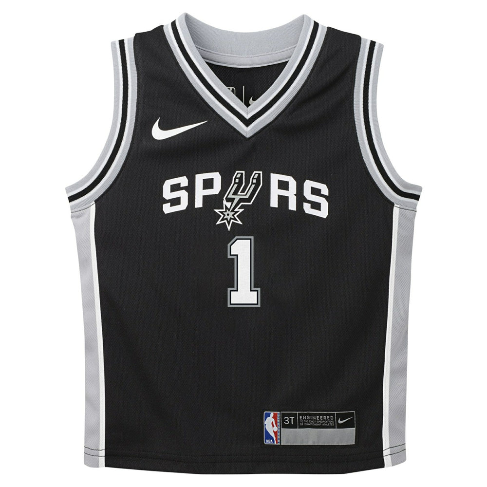 Nike - Victor Wembanyama San Antonio Spurs Preschool Swingman Player Jersey - Icon Edition - Black