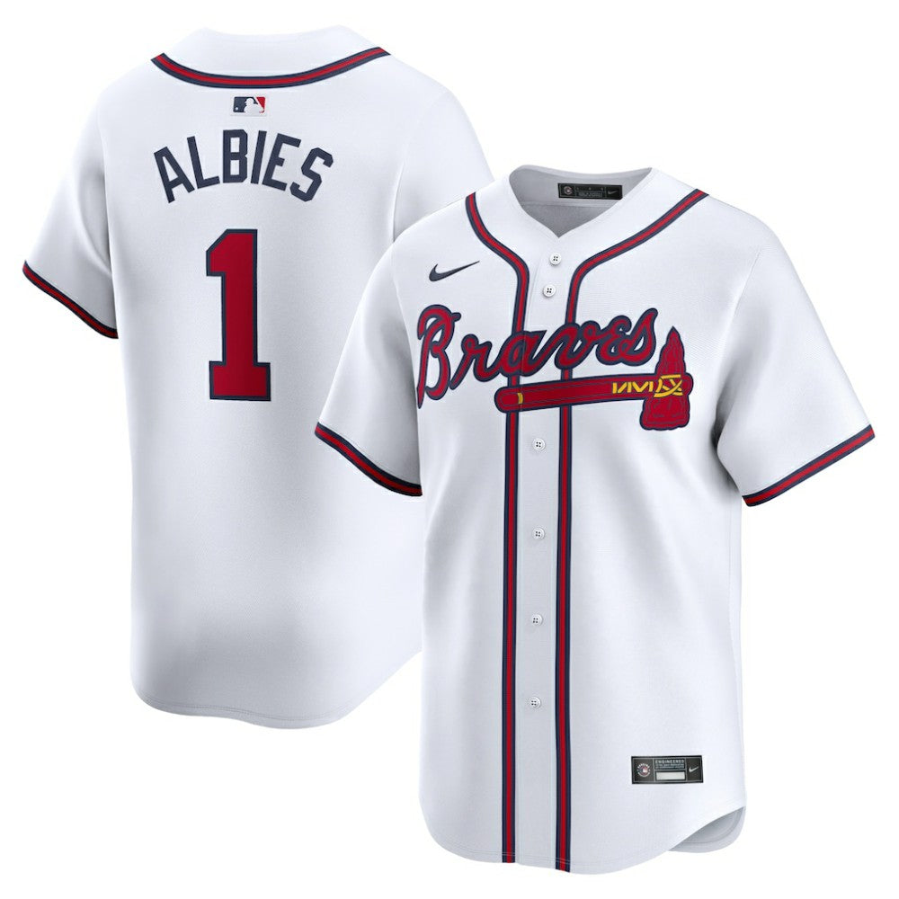 Ozzie Albies Atlanta Braves Nike Home Limited Player Jersey for sale