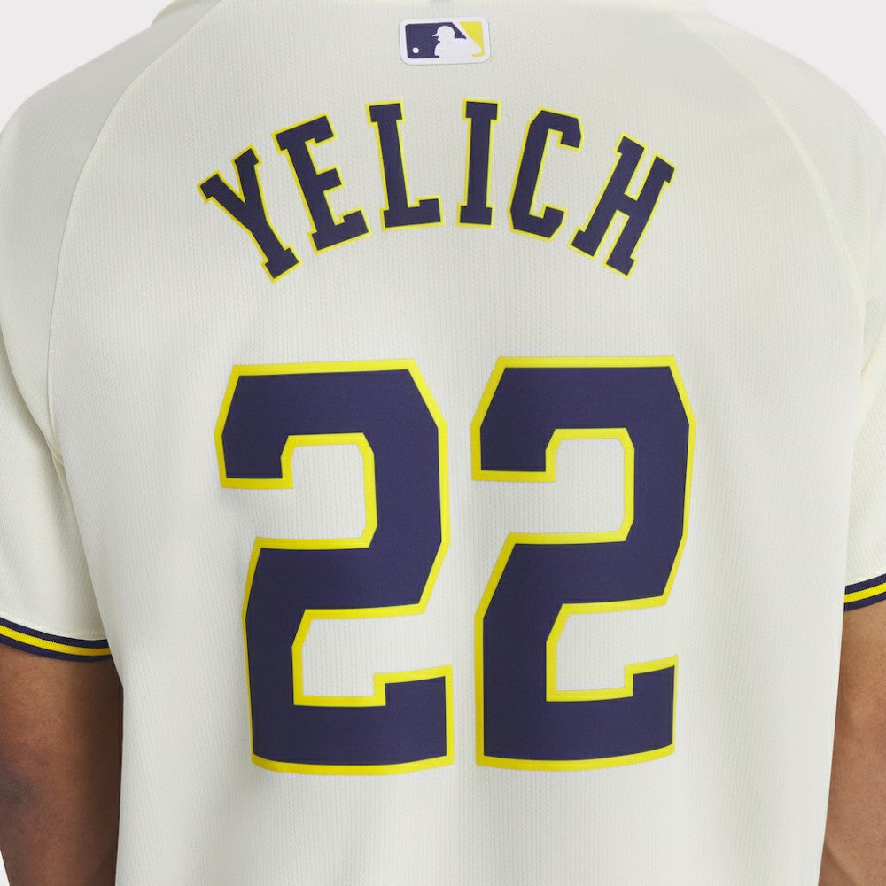 Christian Yelich Milwaukee Brewers Nike Home Limited Player Jersey Lifestyle