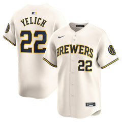 Christian Yelich Milwaukee Brewers Nike Home Limited Player Jersey Lifestyle