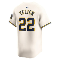 Christian Yelich Milwaukee Brewers Nike Home Limited Player Jersey Lifestyle