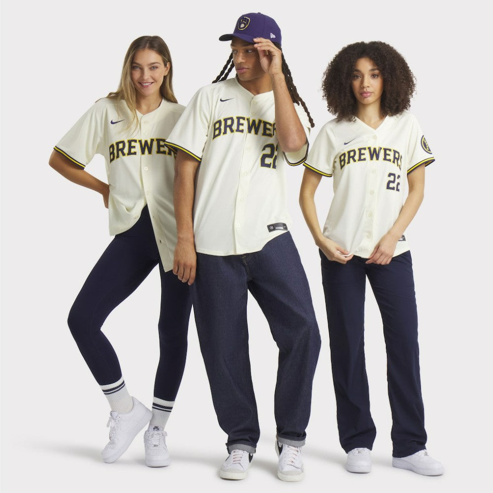 Christian Yelich Milwaukee Brewers Nike Home Limited Player Jersey Lifestyle