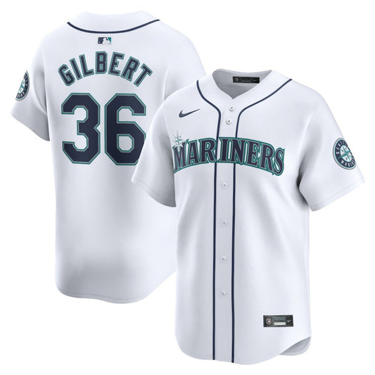 Logan Gilbert Seattle Mariners Nike Home Limited Player Jersey - White | MLB Jerseys
