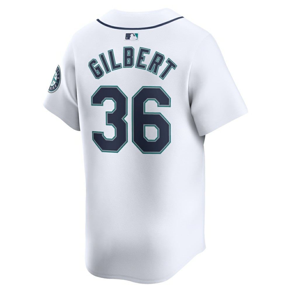Logan Gilbert Seattle Mariners Nike Home Limited Player Jersey - White | MLB Jerseys