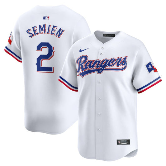 Marcus Semien Texas Rangers Nike Home Limited Player Jersey - White | MLB Jerseys