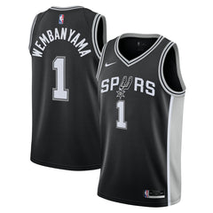 Nike - Victor Wembanyama San Antonio Spurs Youth Swingman Jersey - Icon Edition - Black