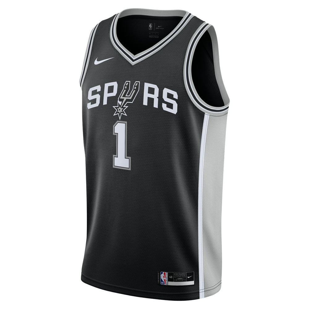 Nike - Victor Wembanyama San Antonio Spurs Youth Swingman Jersey - Icon Edition - Black