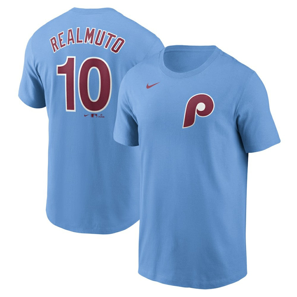 J.T. Realmuto Philadelphia Phillies Nike Fuse Name & Number T-Shirt Near Me