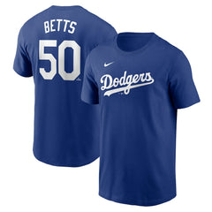 Mookie Betts Los Angeles Dodgers Nike Fuse Name & Number T-Shirt Online